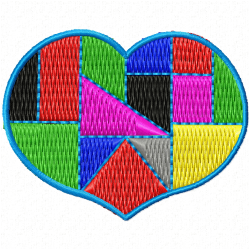 Hearts Embroidery Design 3